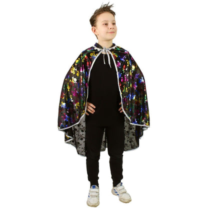 Rappa Dětský plášť s lebkami