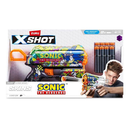 ZURU X-SHOT Skins Flux SONIC the Hedgehog