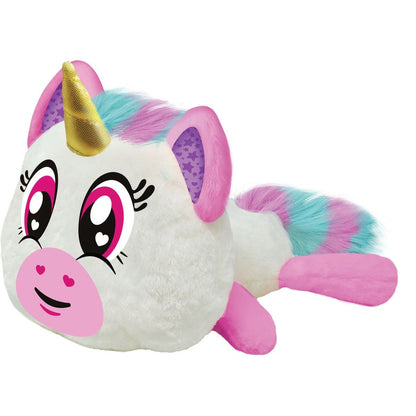 Alltoys Zvířátko Lumiluvs plyšový polštářek Jednorožec 28 cm
