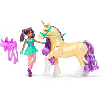 Unicorn Academy Ava a jednorožec Leaf svítící obrázek