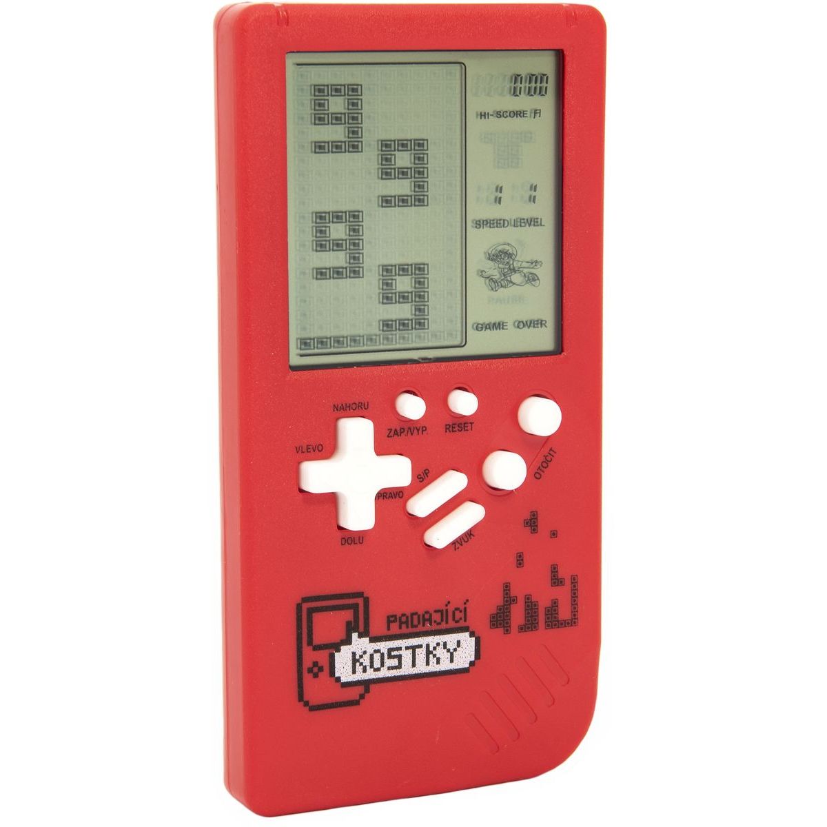 Digitální hra Padající kostky Tetris hlavolam 14 x 7 cm