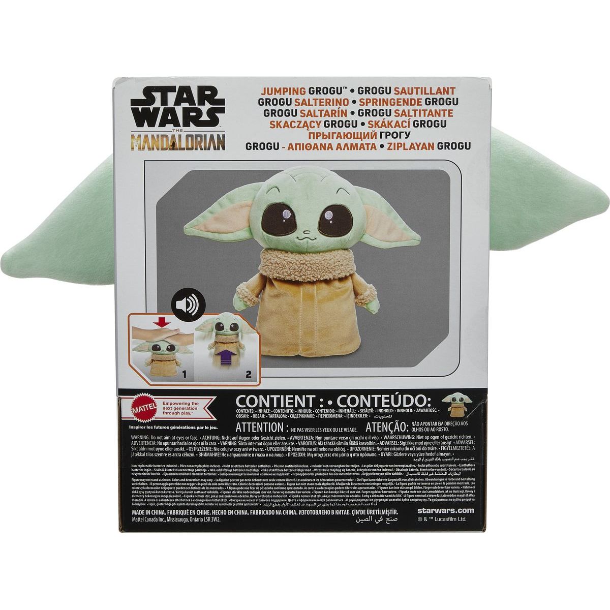 Mattel Star Wars Skákací plyšák Grogu