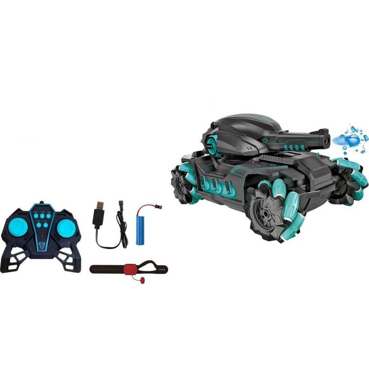 MaDe RC Tank, vodní bomby zelený - Poškozený obal