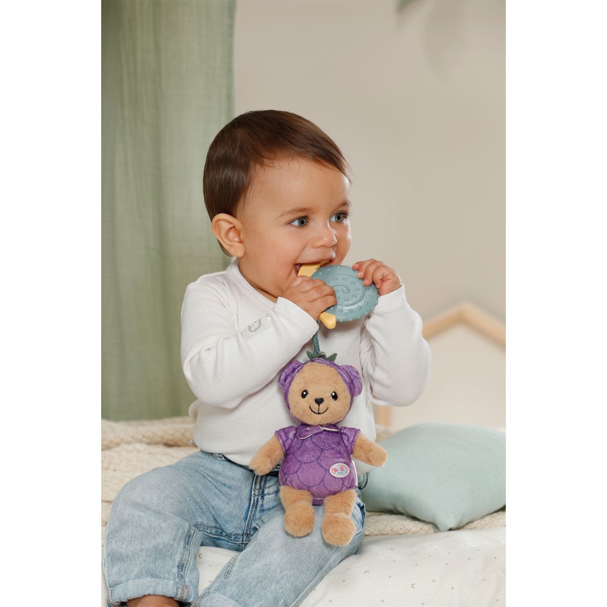 BABY born for babies Medvídek Teddy borůvka 18 cm