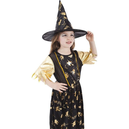 Rappa Dětský kostým Čarodějnice Halloween 116 - 128 cm