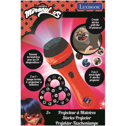 Lexibook Baterka s projektorem Miraculous: Kouzelná Beruška a Černý kocour