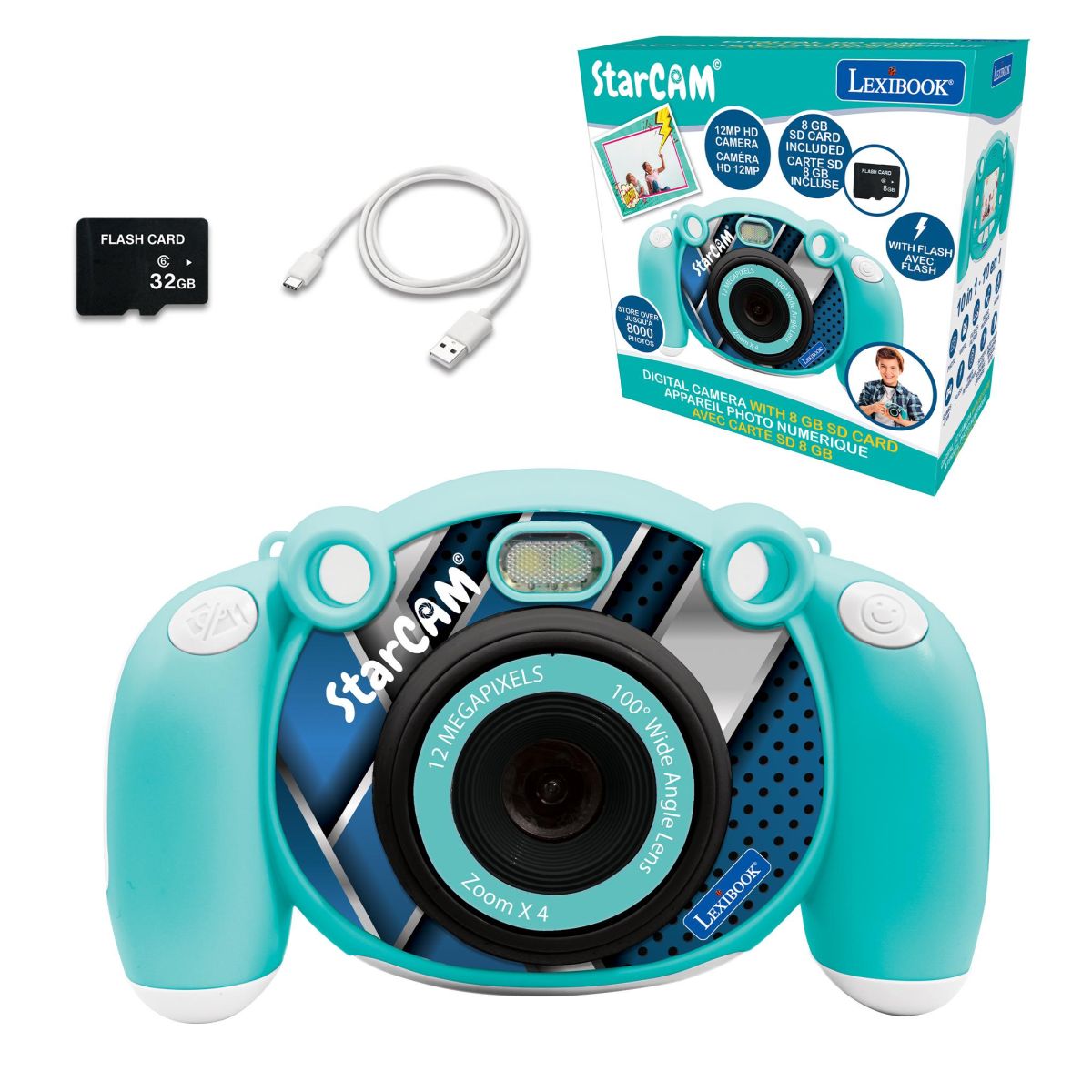 Lexibook HD kamera a fotoaparát s SD kartou
