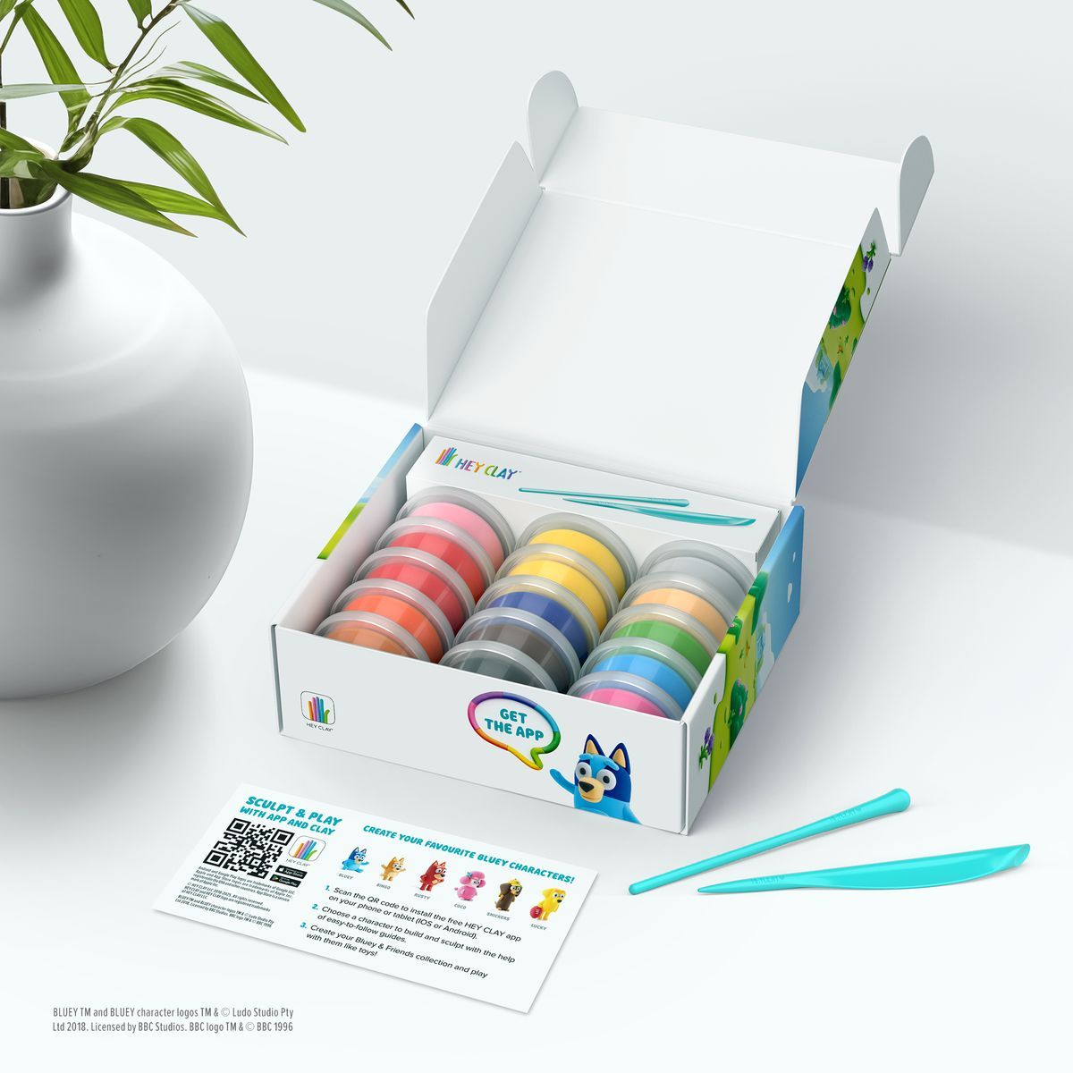 HEY CLAY_SET_BLUEY+ACCESSORIES_15PK_CEE