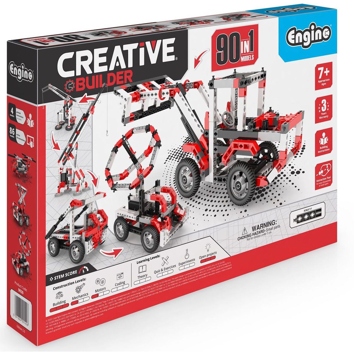 Engino Creative Builder 90 modelů s motorkem