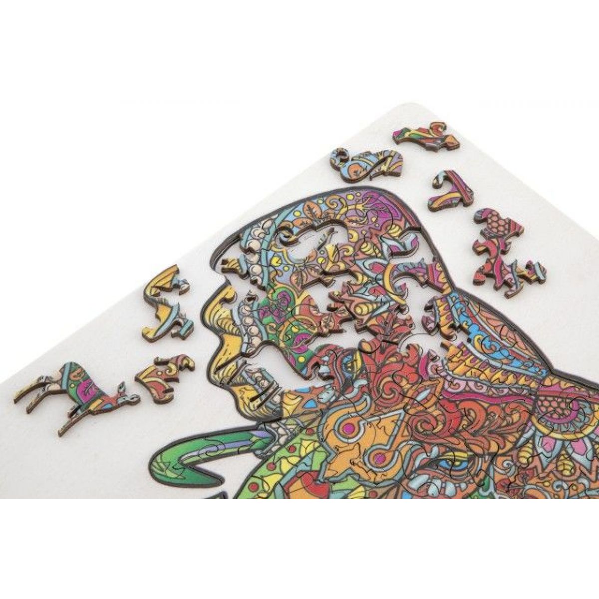Craft Creative Dřevěné puzzle Slon 132 dílků