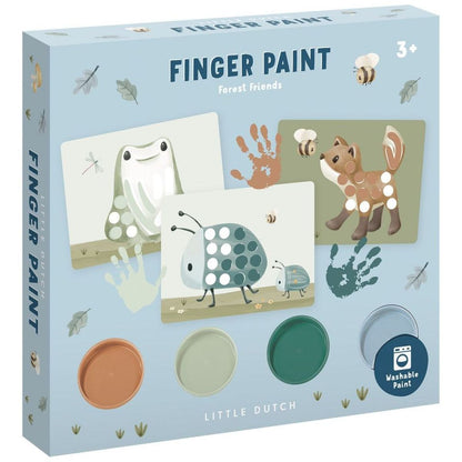 Little Dutch Kreativní sada malování prsty Forest Friends