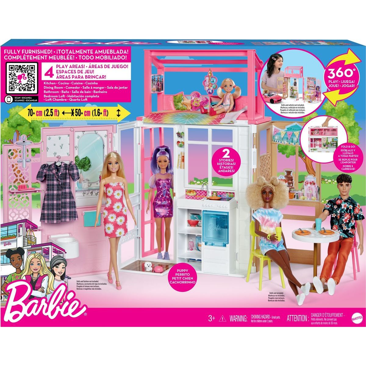 Barbie skládací dům