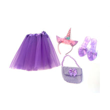 Alltoys Set pro princeznu pantoflíčky, kabelka, sukýnka, čelenka