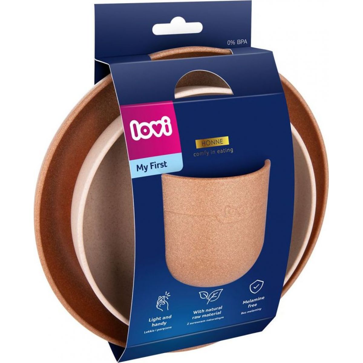LOVI sada nádobí s hrnečkem 3 ks Granola
