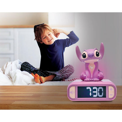 Lexibook Budík Stitch Angel se svítící figurkou