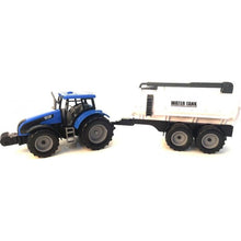 Alltoys Traktor na setrvačník s cisternou modrý