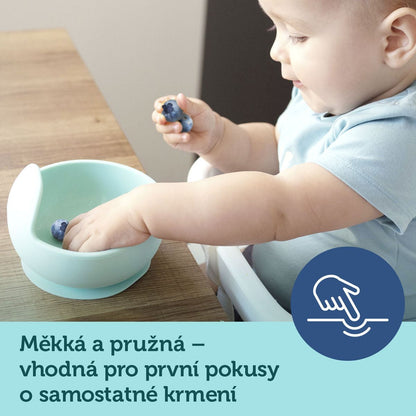 Canpol babies Silikonová miska s přísavkou 300 ml tyrkysová