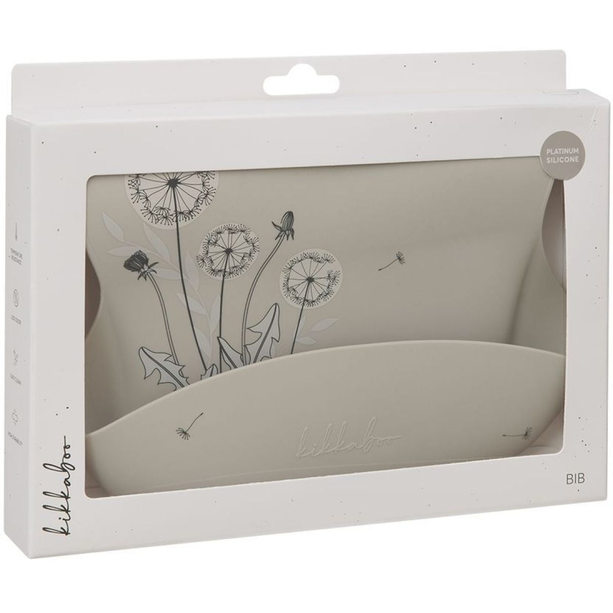 KikkaBoo Bryndák s kapsou Platinum Silicone Flora Sand