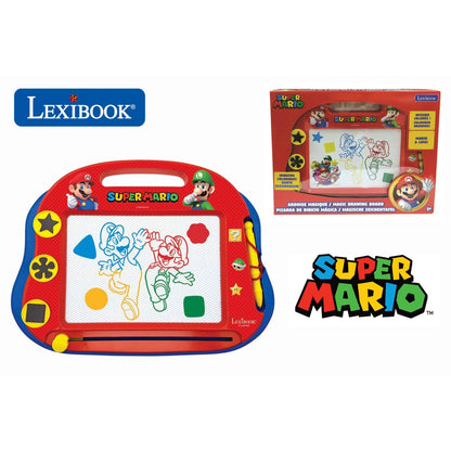 Lexibook Vícebarevná kreslící tabulka Super Mario s razítky