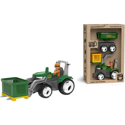 ECO MultiGO Farm 2+1 - Igráček farmář, traktor s přívěsem