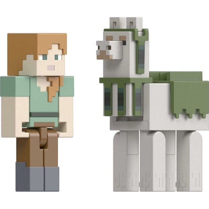 Mattel Minecraft 8 cm figurka dvojbalení Alex and Llama