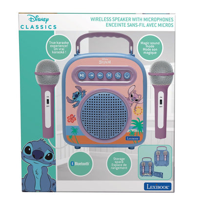Lexibook Bezdrátový reproduktor Stitch se 2 mikrofony a měničem hlasu