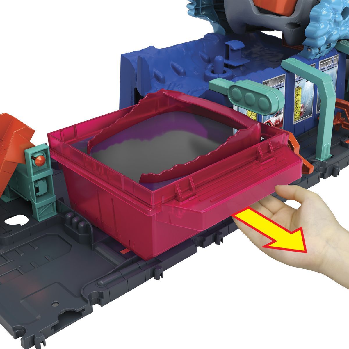 Hot Wheels City Color Reveal automyčka se žralokem