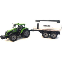 Alltoys Traktor na setrvačník s cisternou zelený