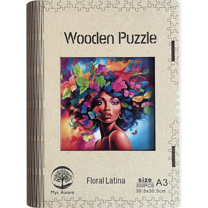 Epee Wooden puzzle Floral Latina A3