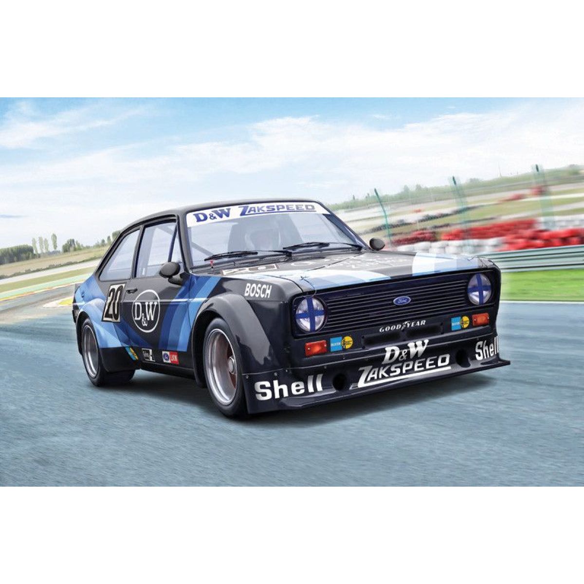 Italeri Model Kit auto 3664 - Ford Escort Zakspeed Gr. 2 (1:24) - Poškozený obal