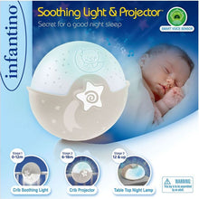 Infantino Noční lampička s projekcí ecru