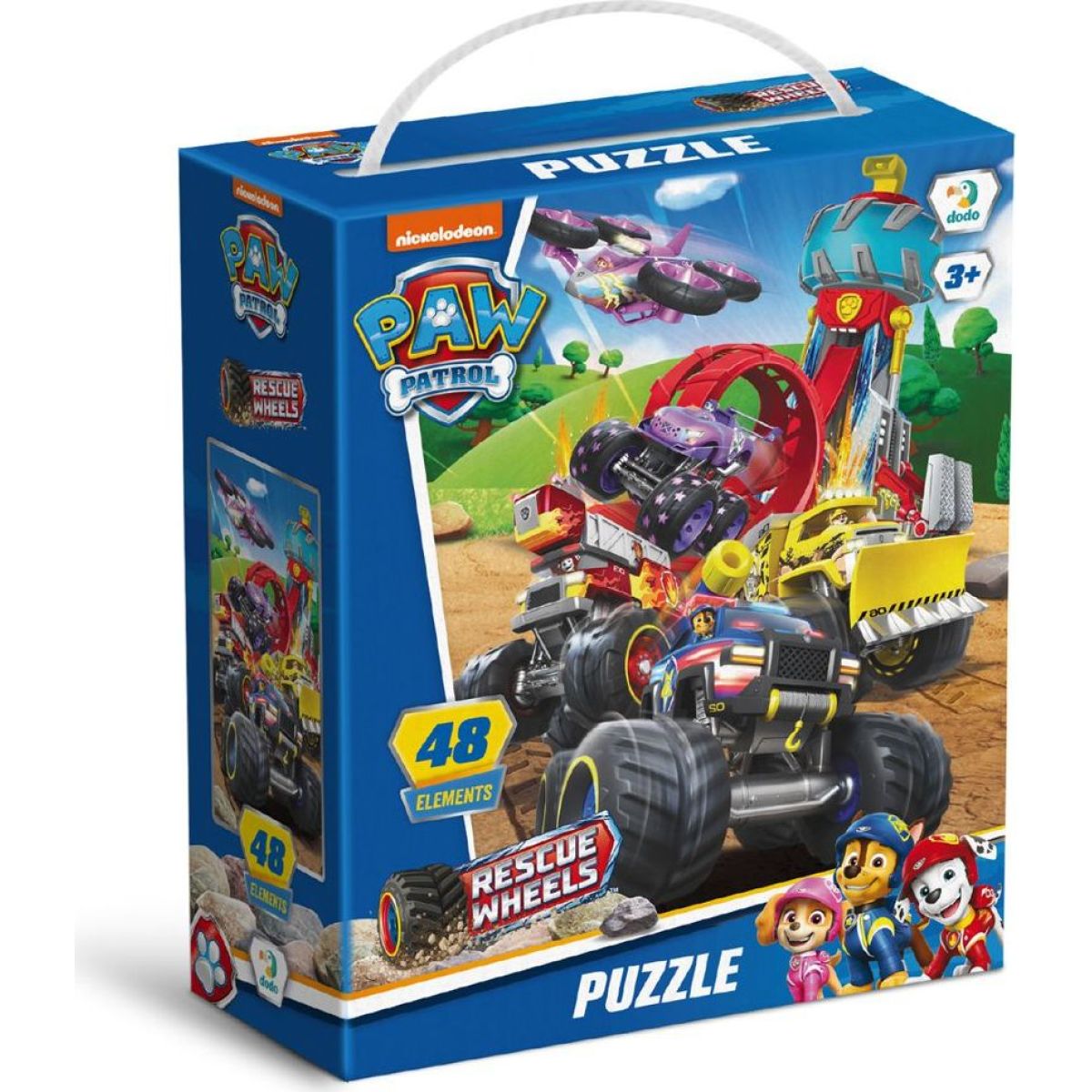 DODO Puzzle Tlapková patrola Záchrana na kolech 48 dílků