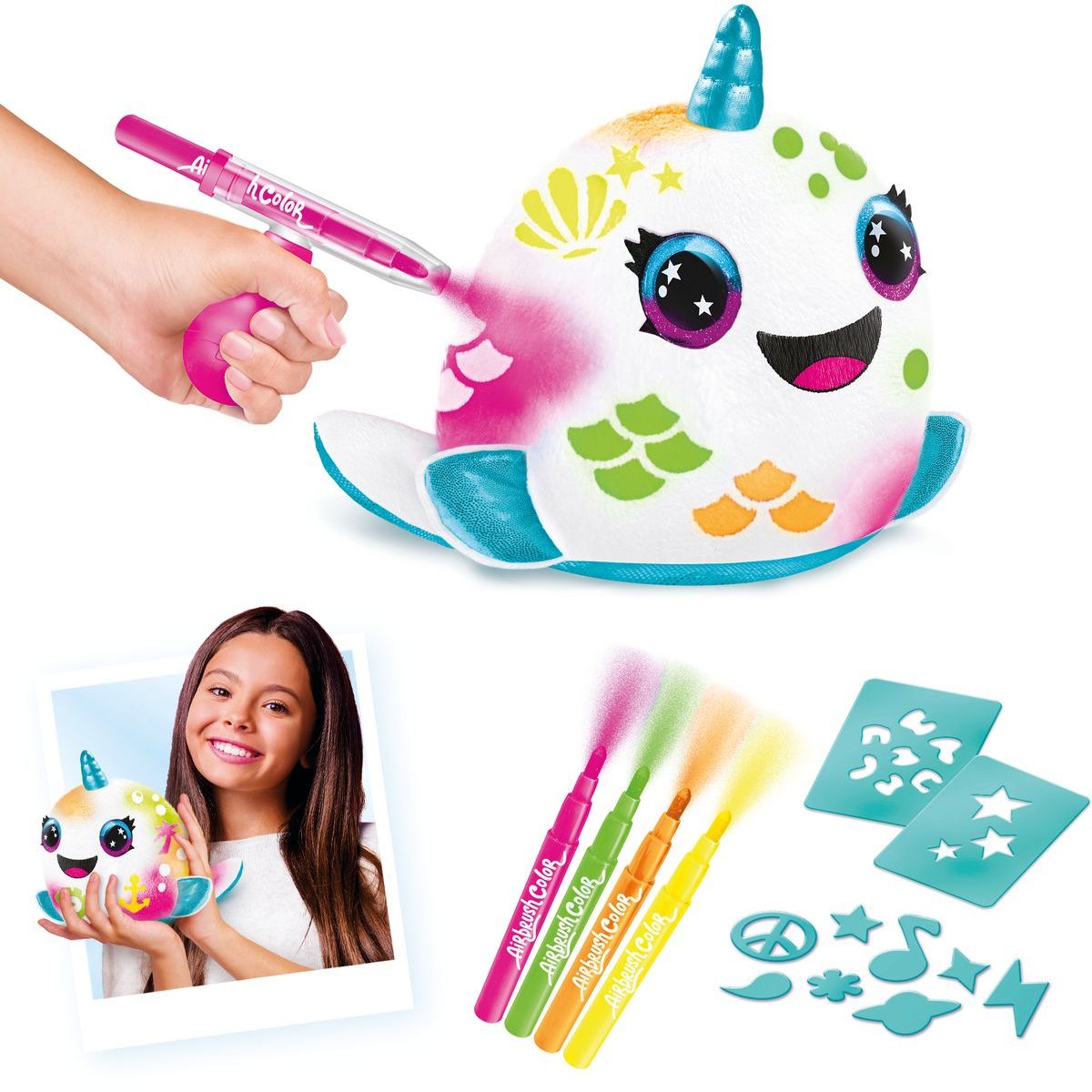 Airbrush - Neon Squish Pals Paint Can