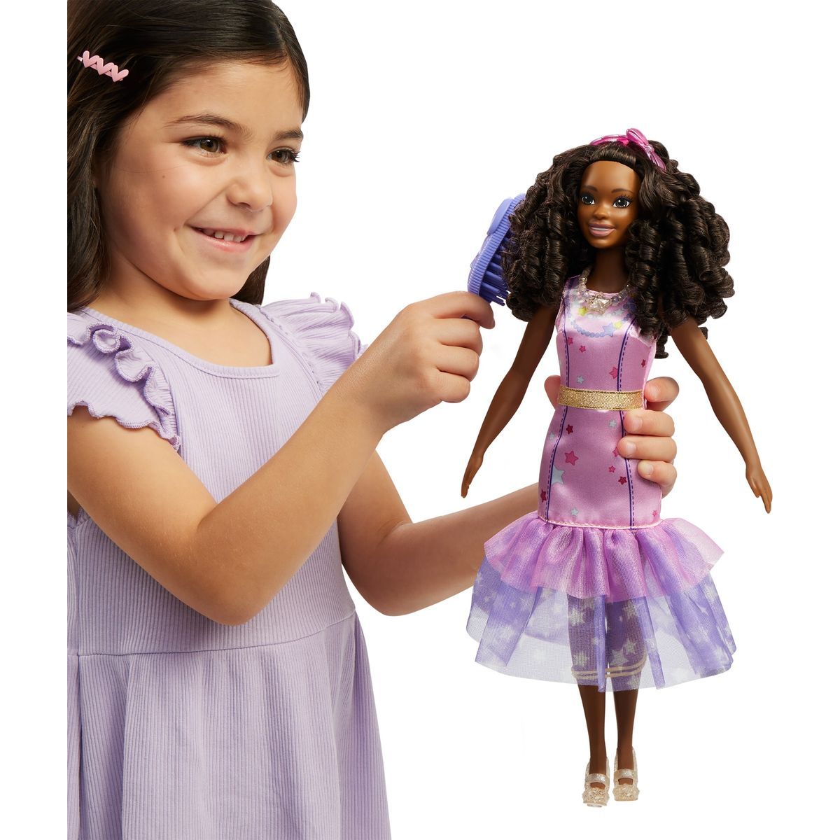 Mattel Moje první Barbie panenka Den a noc růžová 34 cm