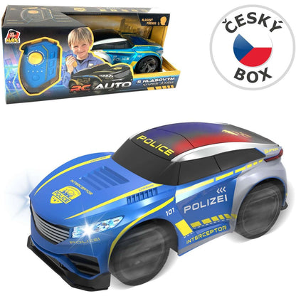 RC policejní auto s vysílačkou