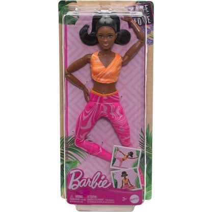 Barbie v pohybu růžovo - oranžová