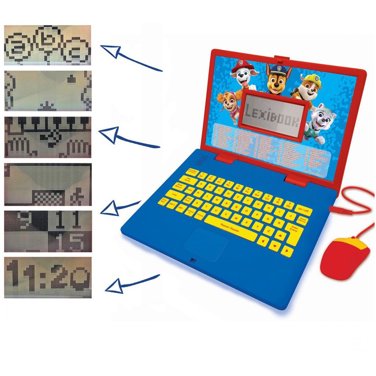 Lexibook Česko-anglický vzdělávací notebook Tlapková patrola