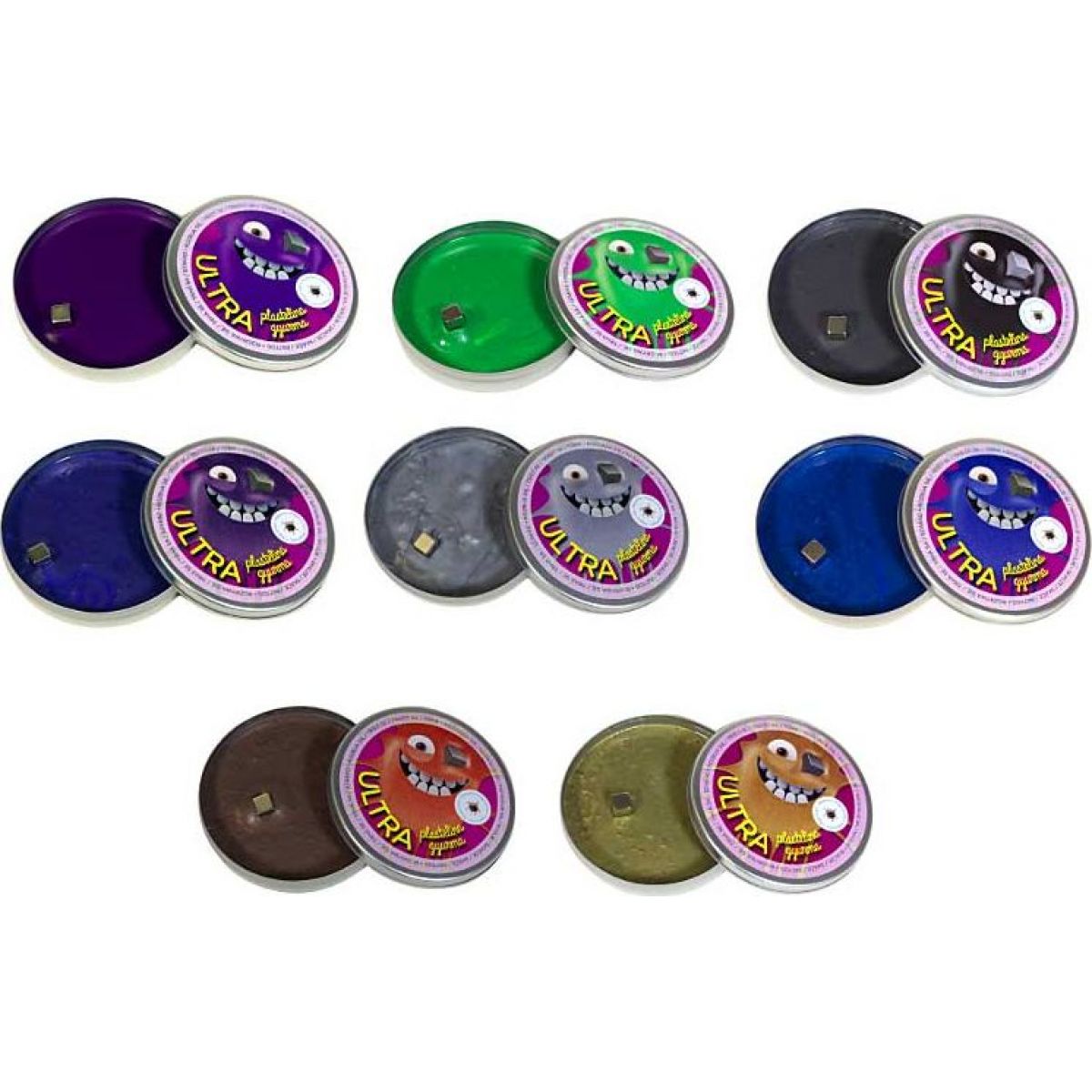 Ultra Plastelína 80g Magnetická - šedá