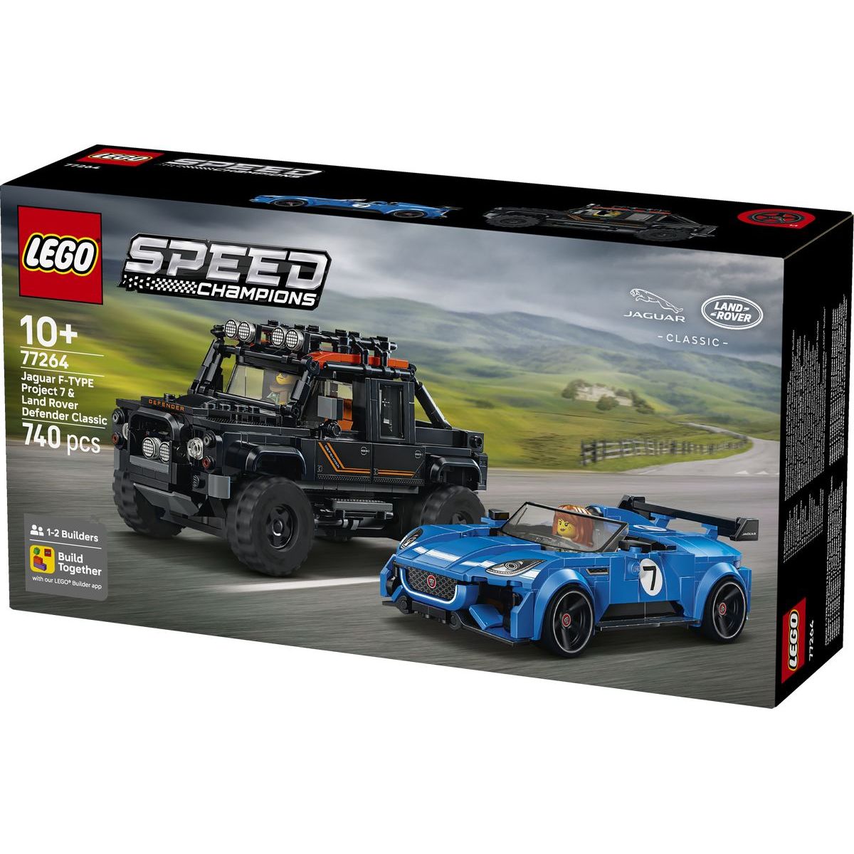 LEGO® Speed Champions 77264 Jaguar Project 7 a Land Rover Defender