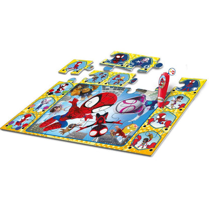 Clementoni Podlahové puzzle s interaktivním perem Spidey