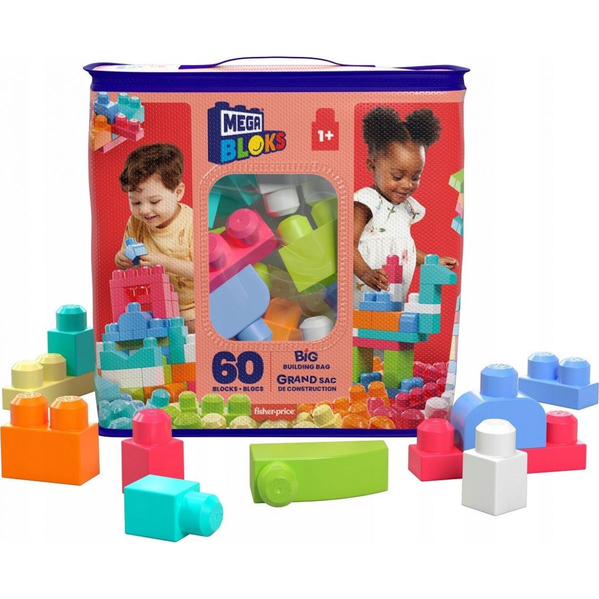 Megabloks Stavebnice Kostky 60 dílků