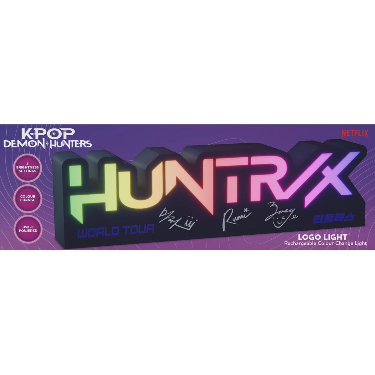 Bluesky K-pop Demon Hunters Světlo logo Huntrix