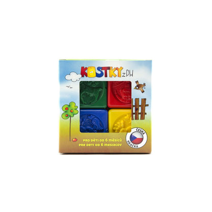 Teddies Plastové obrázkové kostky