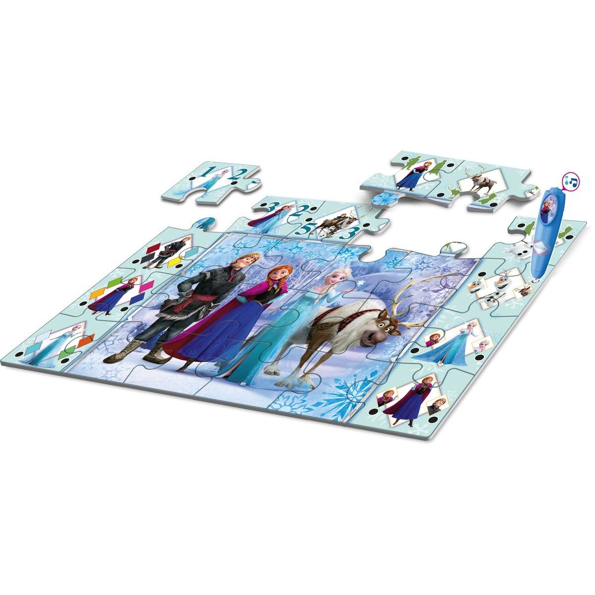 Clementoni Podlahové puzzle s interaktivním perem Ledové království