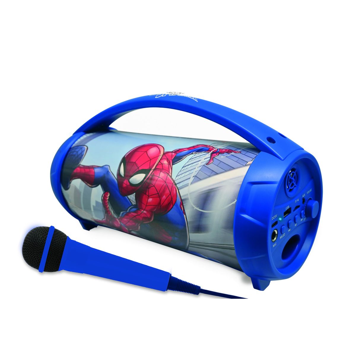 Lexibook Bluetooth reproduktor Spiderman s mikrofonem svítící