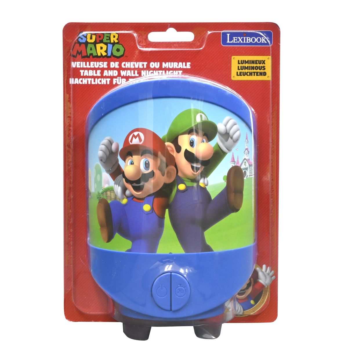 Lexibook Stolní a nástěnná lampička Super Mario