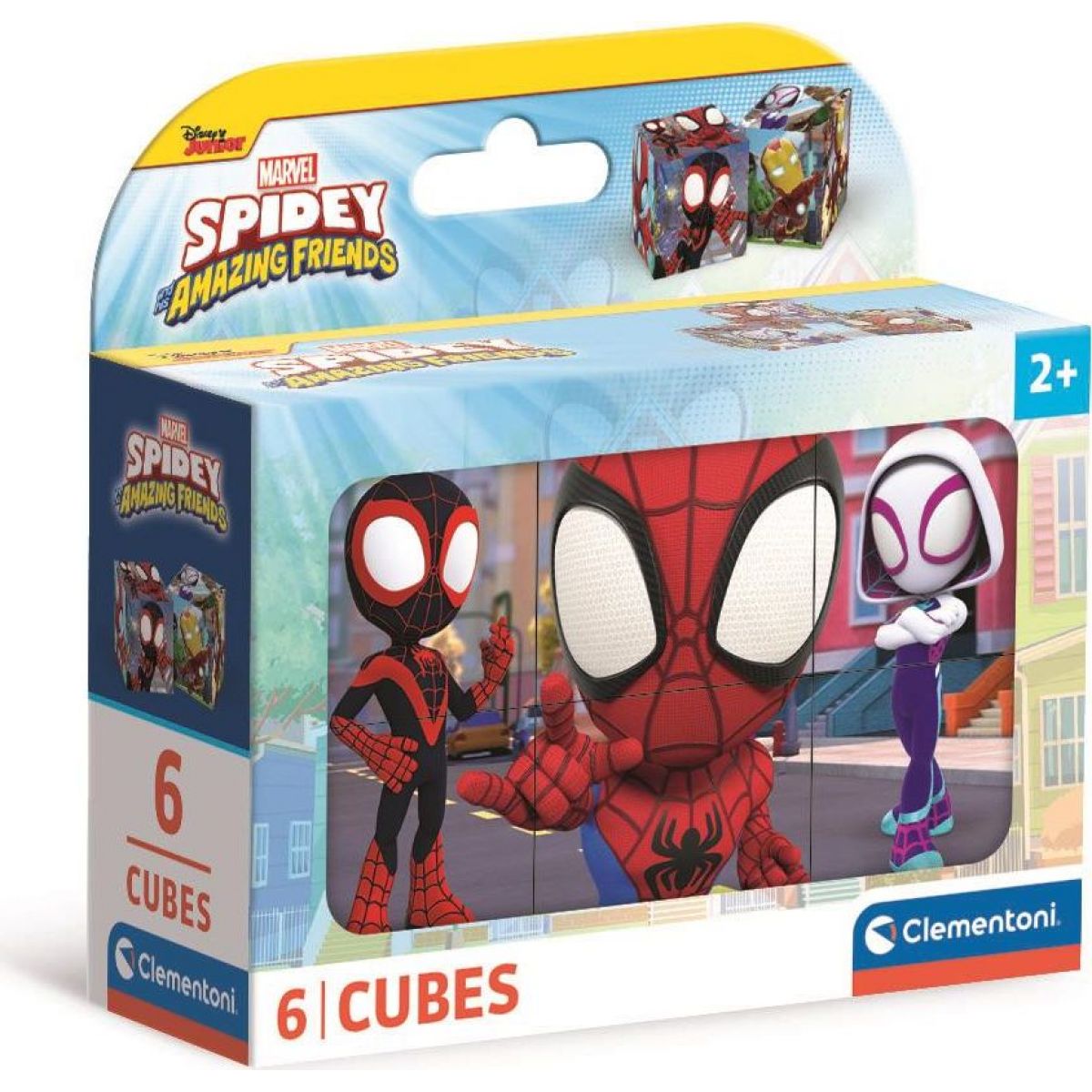 Clementoni Obrázkové kostky 6 ks Spidey and his amazing friends