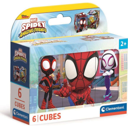 Clementoni Obrázkové kostky 6 ks Spidey and his amazing friends