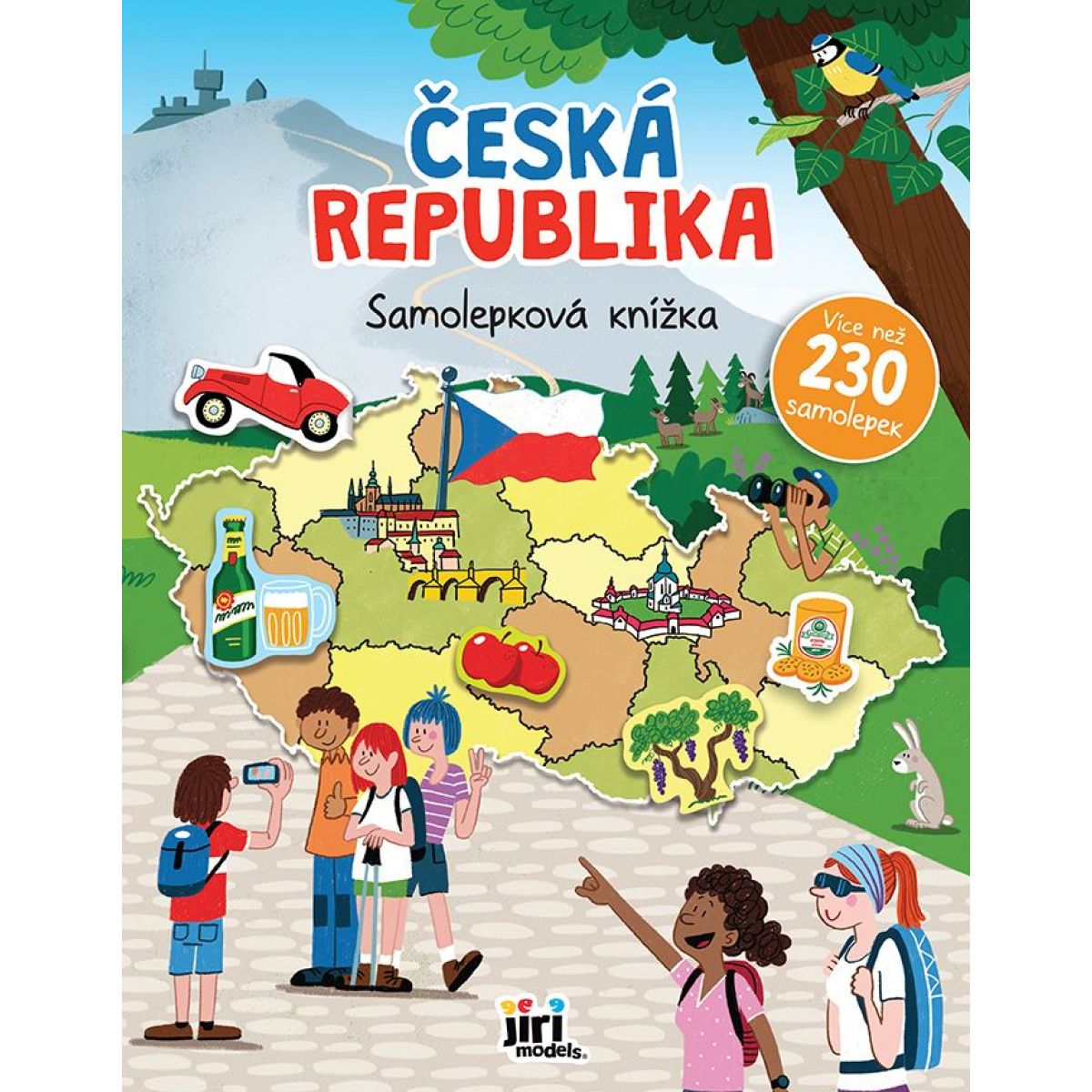 Jiri Models Velká samolepková knížka Česká republika