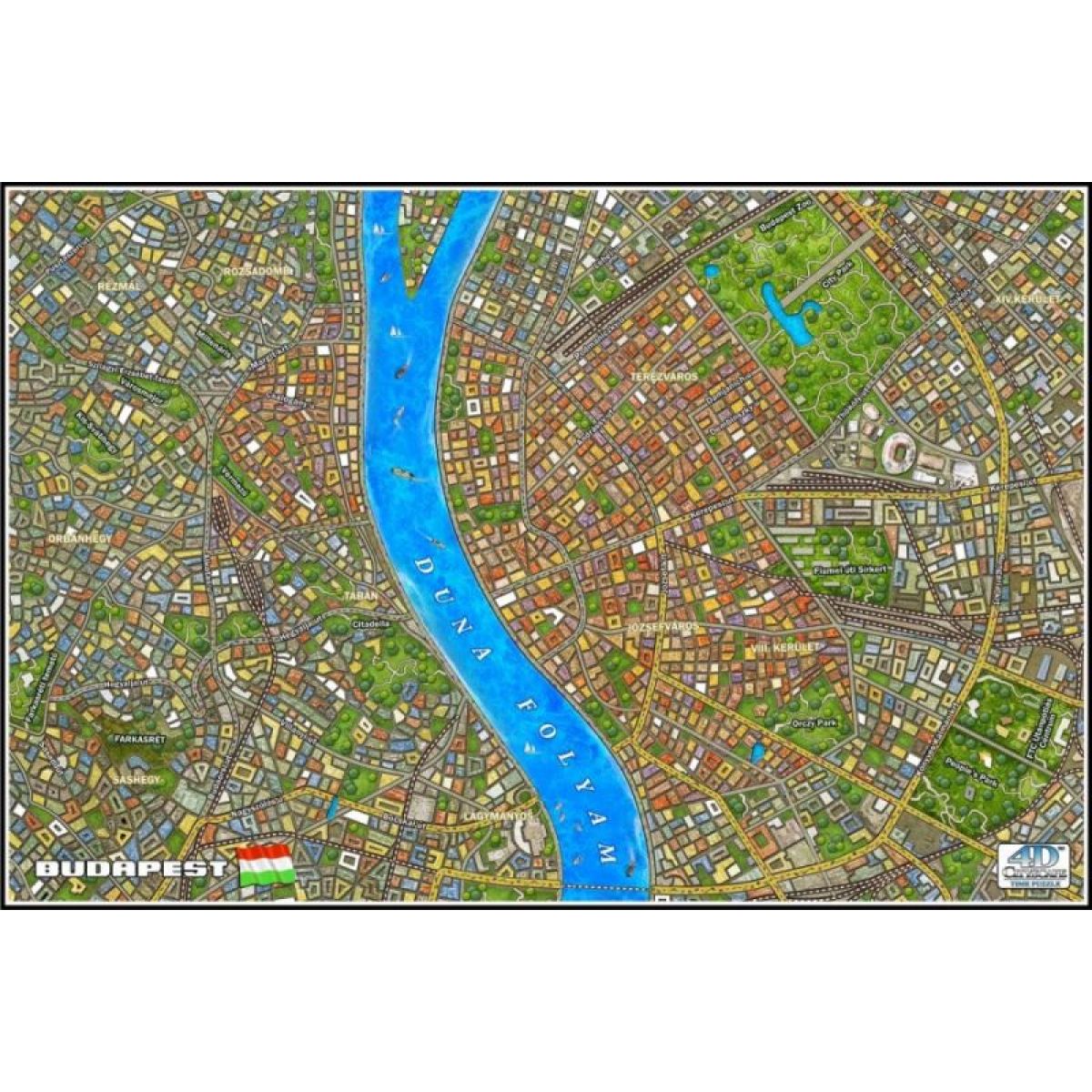 4DCity Puzzle - Budapešť